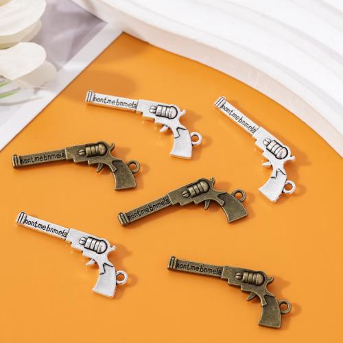 Zinc Alloy Gun Pendants plated DIY nickel lead & cadmium free Approx Sold By Bag