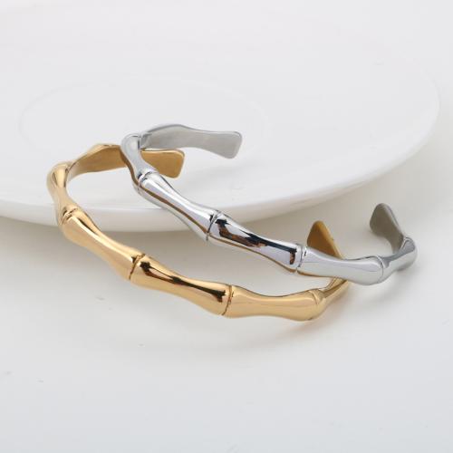 Rustfrit stål Bangle, 316L Stainless Steel, forgyldt, Unisex, flere farver til valg, Solgt af PC