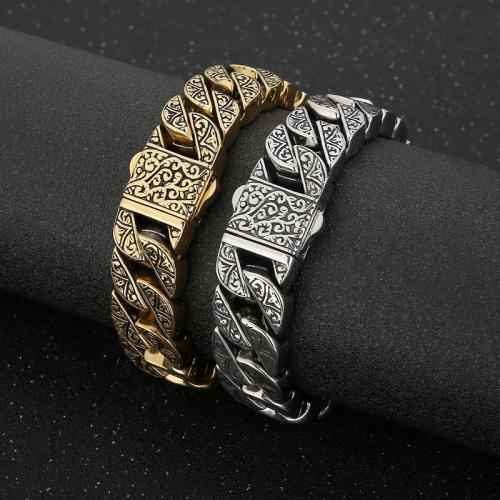 Stainless Steel Jewelry Bracelet 316L Stainless Steel plated & for man Sold By PC