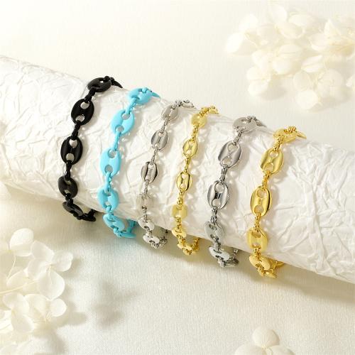 Messing Armbanden, gold plated, voor vrouw & glazuur, meer kleuren voor de keuze, nikkel, lood en cadmium vrij, Verkocht door PC