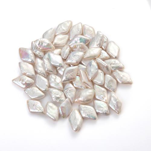 Natural Freshwater Pearl Loose Beads Rhombus DIY white mm Sold By PC