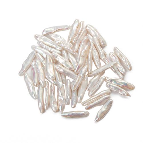 Cultured Biwa Freshwater Pearl Beads DIY white mm Sold By PC