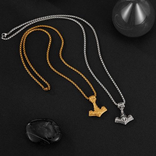 Collier de bijoux en acier inoxydable, Acier inoxydable 304, Placage, bijoux de mode & normes différentes pour le choix & pour homme, plus de couleurs à choisir, Longueur 550 mm, Vendu par PC