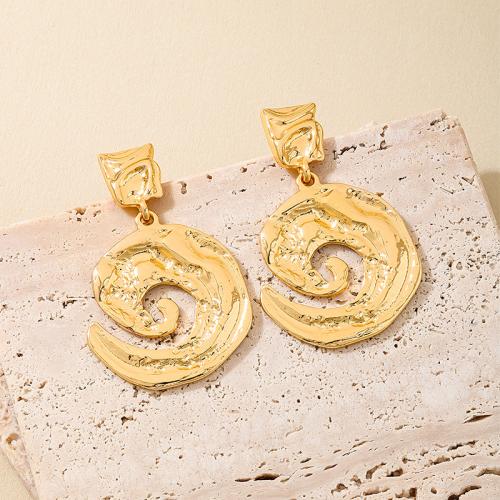 Zinc Alloy Stud Earring plated for woman golden Sold By Pair