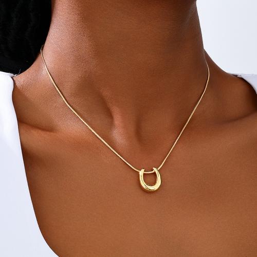 Collar de Aleación de Zinc, chapado, para mujer, dorado, Vendido por UD