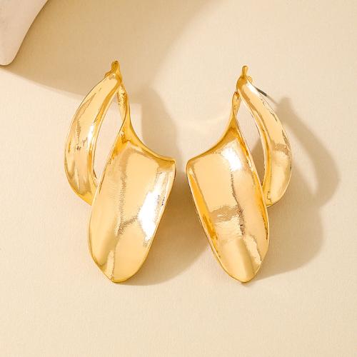 Zinc Alloy Stud Earring plated for woman gold Sold By Pair