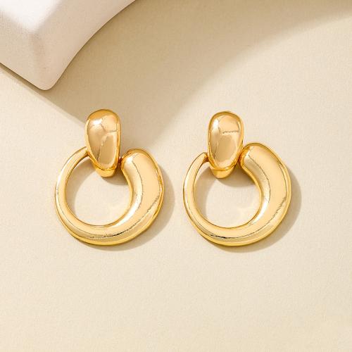 Lo zinco in lega Stud Earring, lega in zinco, placcato, per la donna, oro, Venduto da coppia