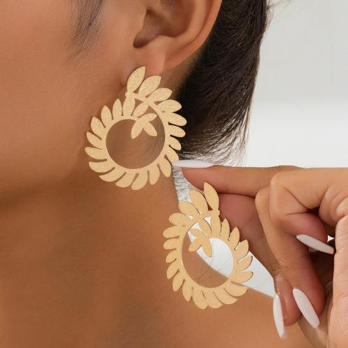 Lo zinco in lega Stud Earring, lega in zinco, placcato, per la donna, oro, Venduto da coppia