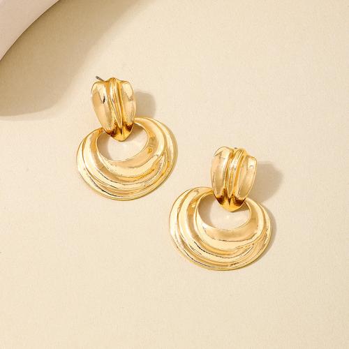 Lo zinco in lega Stud Earring, lega in zinco, placcato, per la donna, oro, Venduto da coppia