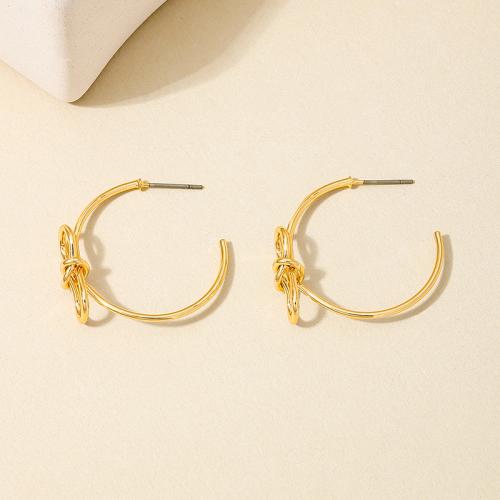 Lo zinco in lega Stud Earring, lega in zinco, placcato, per la donna, oro, Venduto da coppia