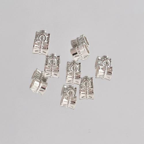 Zinc Alloy Bail Beads plated DIY silver color Sold By PC