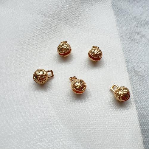 Pingentes de liga de zinco, banhado, DIY, dourado, 7x10mm, vendido por PC