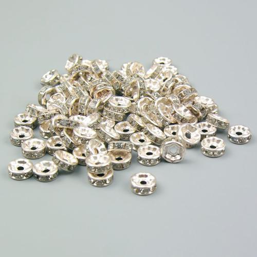 Iron Jewelry Beads plated DIY & with rhinestone Sold By PC