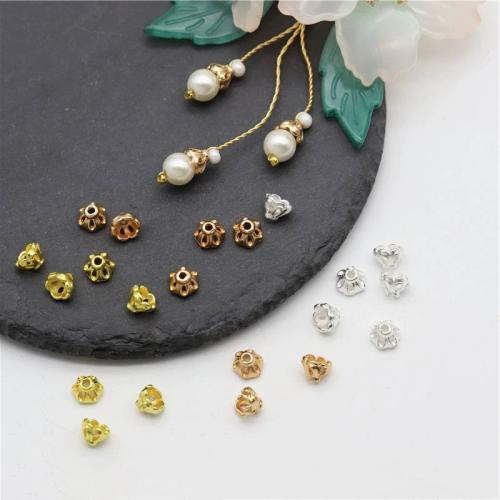 Zinc Alloy Bead Cap plated DIY 6mm Sold By PC