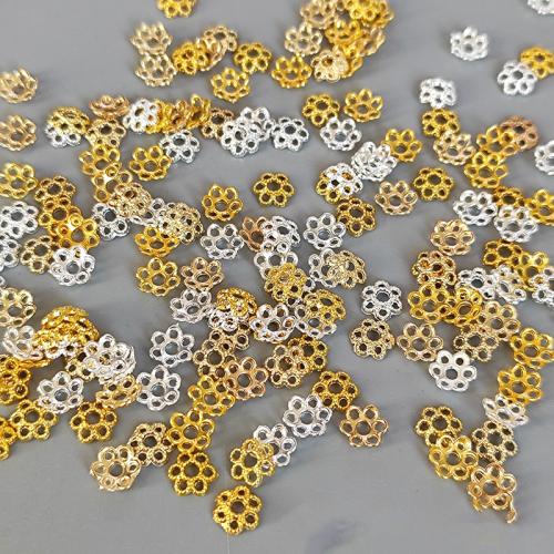 Zinc Alloy Bead Cap plated DIY 6mm Sold By PC