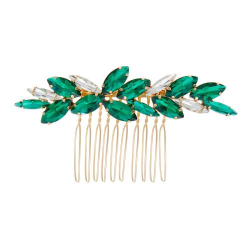 Decorative Hair Combs Iron with Rhinestone for bridal Sold By PC