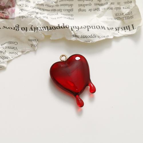 Resin Pendant Heart DIY Sold By PC