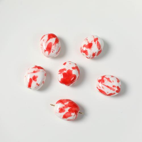 Porcelain Jewelry Beads polished DIY Sold By PC