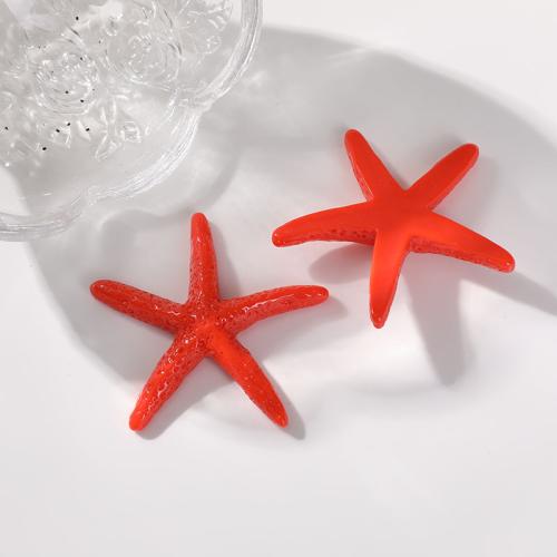 Hair Clip Findings Resin Starfish polished DIY Sold By PC