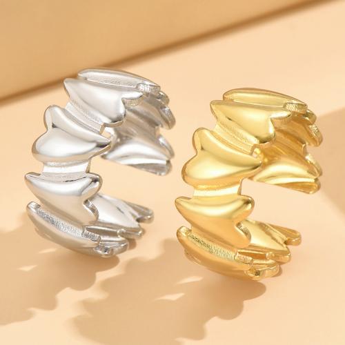 Stainless Steel Finger Ring 304 Stainless Steel Heart fashion jewelry & for woman width 9mm US Ring Sold By PC