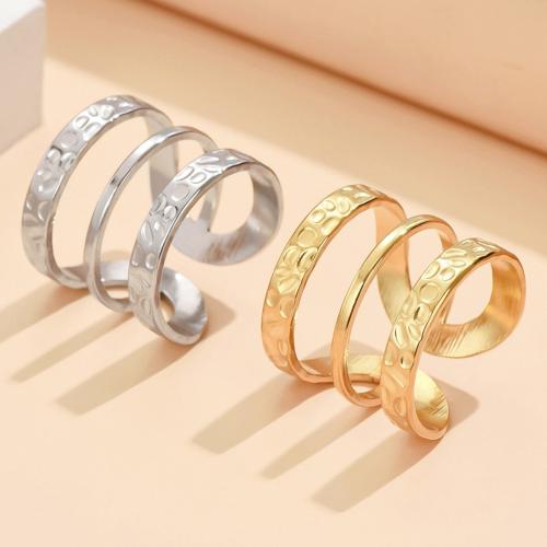 Stainless Steel Finger Ring 304 Stainless Steel fashion jewelry & for woman width 18mm US Ring Sold By PC