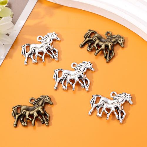 Zinc Alloy Animal Pendants Horse plated DIY nickel lead & cadmium free Approx Sold By Bag