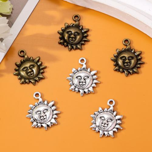 Zinc Alloy Pendants Sun plated DIY nickel lead & cadmium free Approx Sold By Bag