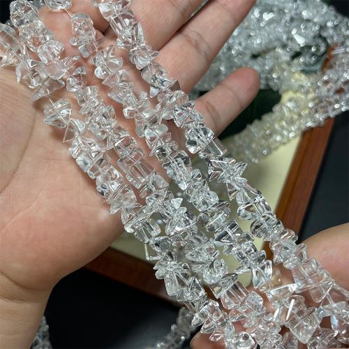 Korálky přírodní Průhledný Quartz, Clear Quartz, Nuggets, DIY & různé velikosti pro výběr, jasný, Prodáno za Cca 39 cm Strand