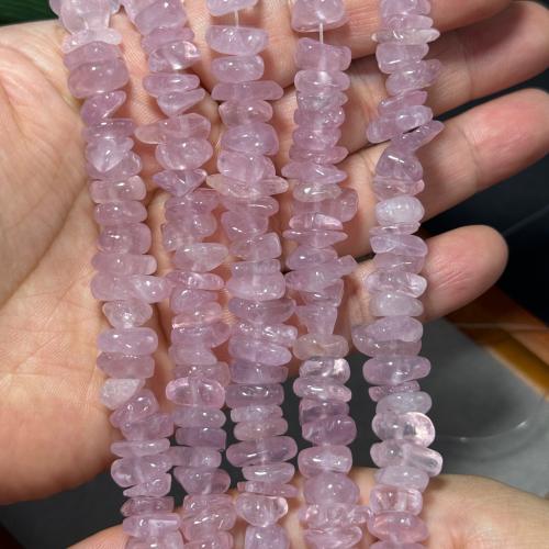 Natuurlijke Rose Quartz parels, Rozenkwarts, Onregelmatige, DIY, about:10mm, Per verkocht Ca 38 cm Strand