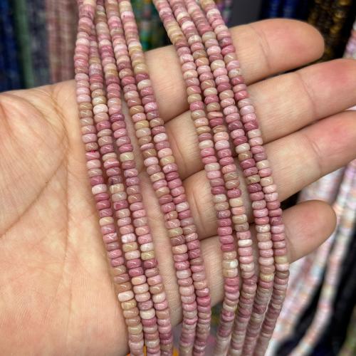 Natural Rhodonite Beads Rhodochrosite Flat Round DIY red Sold Per Approx 38 cm Strand