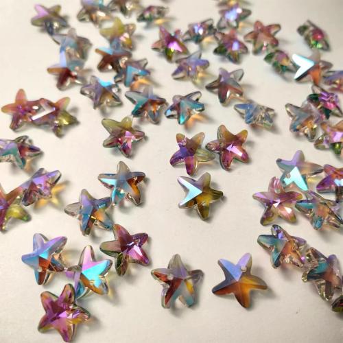 Gemstone Pendants Jewelry Glass Starfish DIY 14mm Approx Sold By Bag