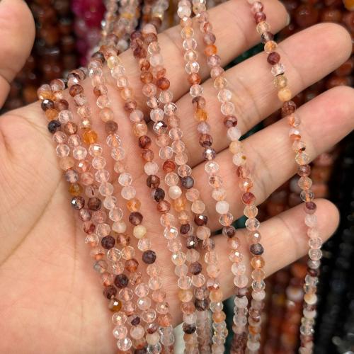 Gemstone Jewelry Beads Red Marble Glue Stone DIY & faceted mixed colors 4mm Sold Per Approx 38 cm Strand