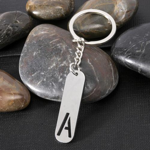 Stainless Steel Key Clasp 304 Stainless Steel Alphabet Letter plated fashion jewelry Sold By PC