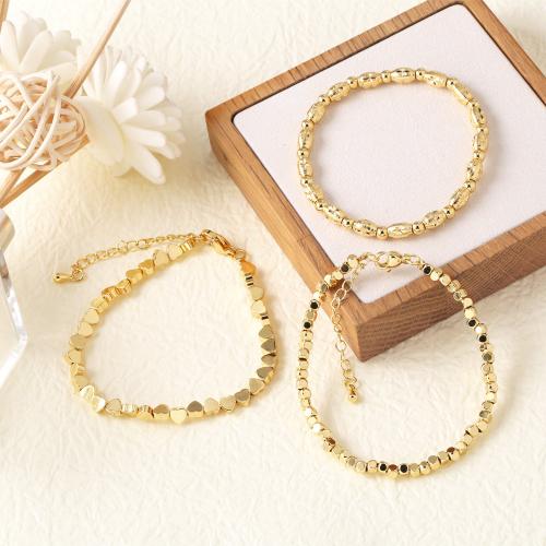 Brass Bracelet & Bangle gold color plated fashion jewelry golden nickel lead & cadmium free Sold By PC