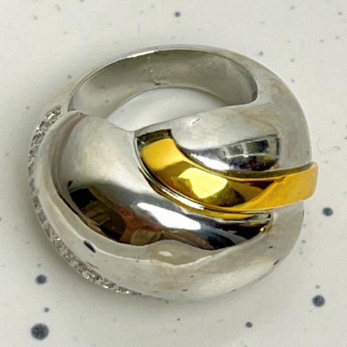 Anillo de Aleación de Zinc, chapado, Joyería & unisexo, más colores para la opción, tamaño:7, Vendido por UD