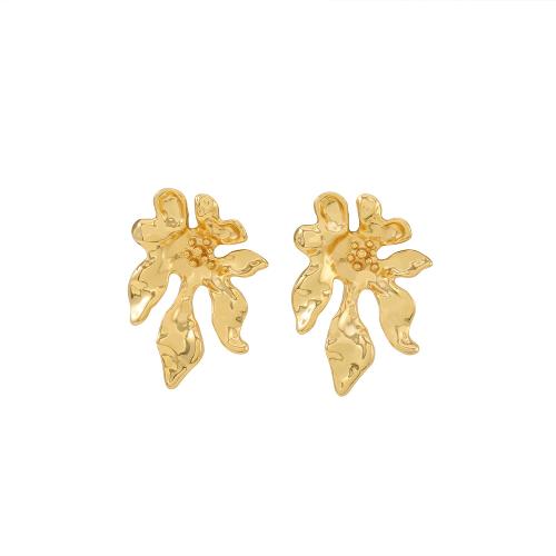 Brass Stud Earring plated & for woman gold Sold By Pair