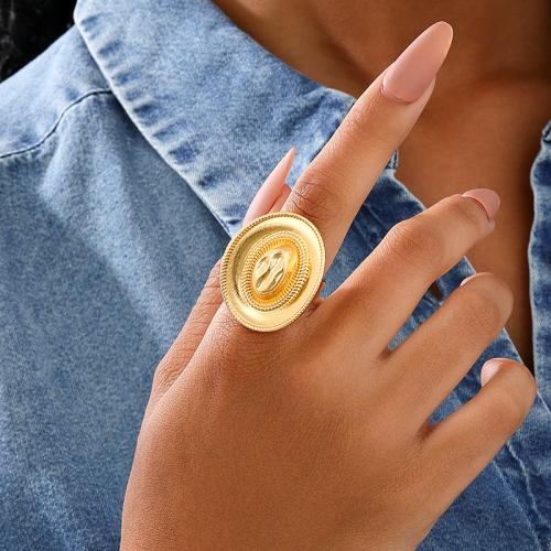 Zinc Alloy fingerring, Hat, forgyldt, for kvinde, guld, Solgt af PC