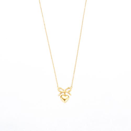 Stainless Steel Jewelry Necklace 304 Stainless Steel fashion jewelry & for woman golden Sold By PC