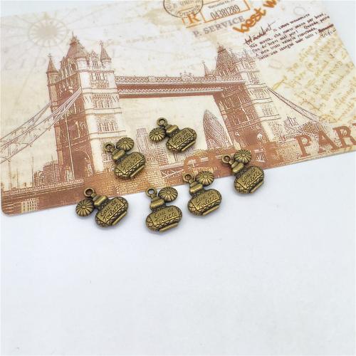 Pingentes de liga de zinco, Frasco de perfume, banho de cor bronze antigo, DIY, 18x13mm, 100PCs/Bag, vendido por Bag