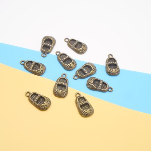 Zinc Alloy Shoes Pendants plated DIY Sold By Bag