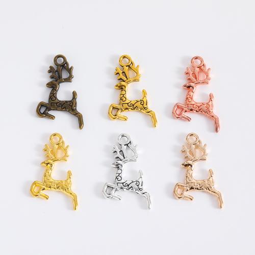 Zinc Alloy Animal Pendants Deer plated DIY Sold By Bag