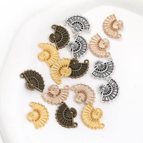 Zinc Alloy Pendants Fan plated DIY Sold By Bag