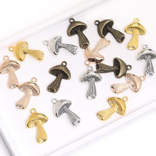 Zinc Alloy Pendants mushroom plated DIY Sold By Bag