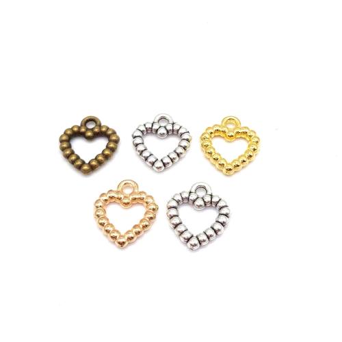 Zinc Alloy Heart Pendants plated DIY Sold By Bag