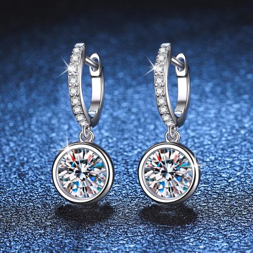 925 ezüst Csepp Fülbevaló, Kerek, különböző stílusokat a választás & a nő, earring length 15-20mm, Által értékesített pár