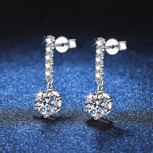 فضة 925 انخفاض القرط, مواد مختلفة للاختيار & للمرأة, earring length 15-20mm, تباع بواسطة زوج