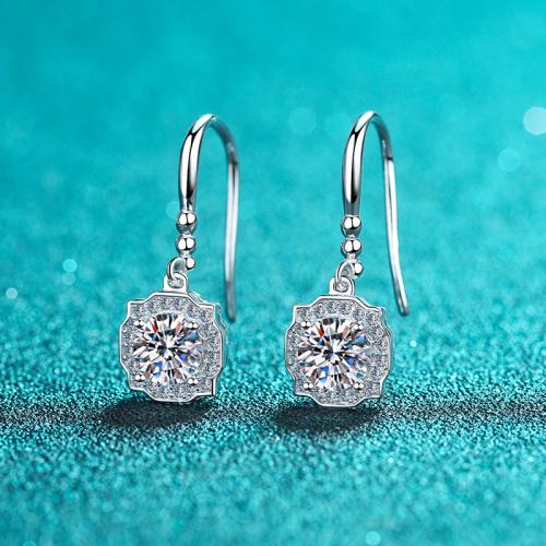 925スターリングシルバー ドロップイヤリング, 幾何学パターン, 異なるスタイルを選択 & 女性用, earring length 15-25mm, 売り手 ペア