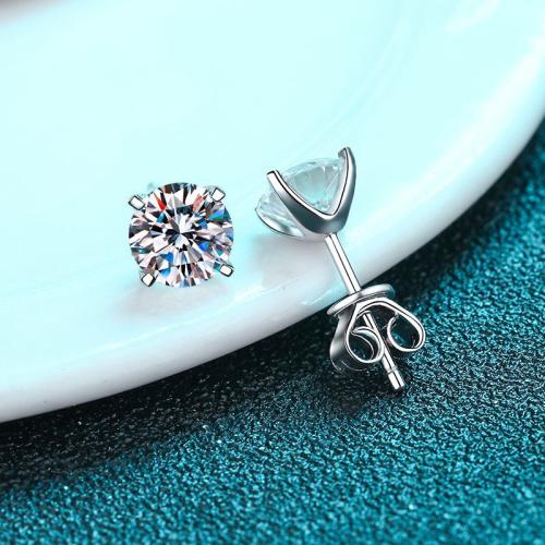 925 Sterling Silver Stud Earring & for woman Sold By Pair