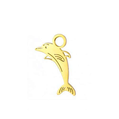 Stainless Steel Animal Pendants 304 Stainless Steel Whale DIY Sold By PC