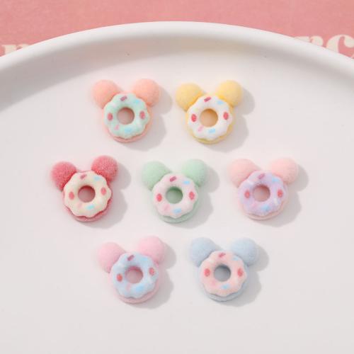 3D Nail Art Decoration Resin with Flocking Fabric DIY Random Color Sold By PC